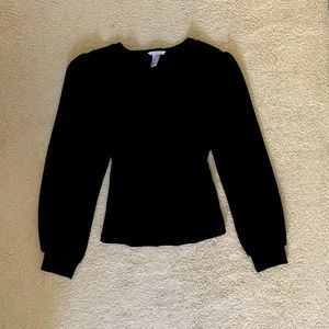 H&M Long Sleeve Black Top